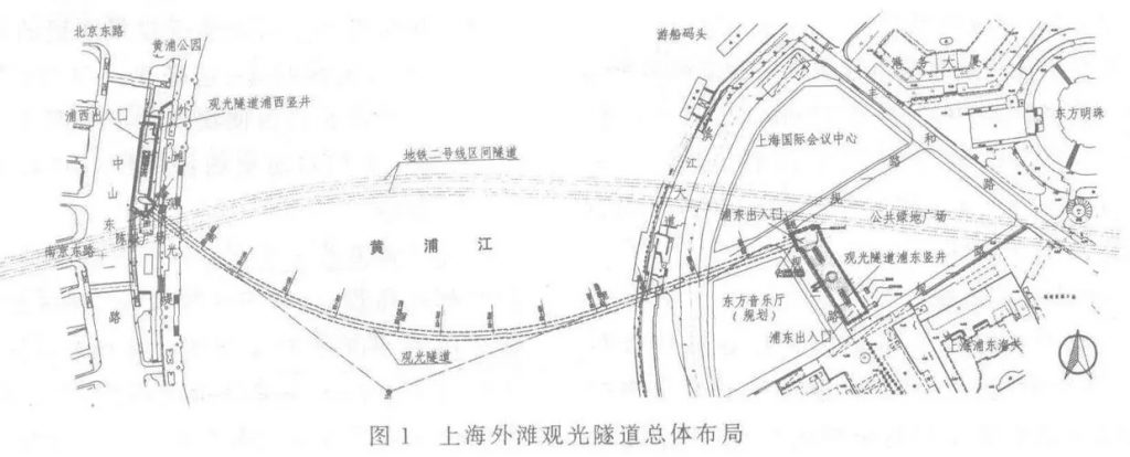 外滩观光隧道平面